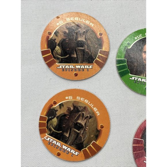 CAPS JAMCAPS POGS MILK JUGS GAME LOT OF 5 Star Wars Episode 1 Vintage - Picture 2 of 9
